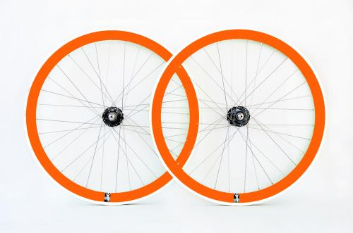 Single Brand Wheelset for fixie bikes Orange Single speed wheelset