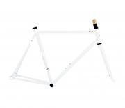 Single Speed Frameset White