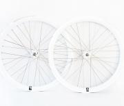 Single Brand wheelset for fixie bikes White single speed wheelset