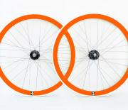 Single Brand Wheelset for fixie bikes Orange Single speed wheelset